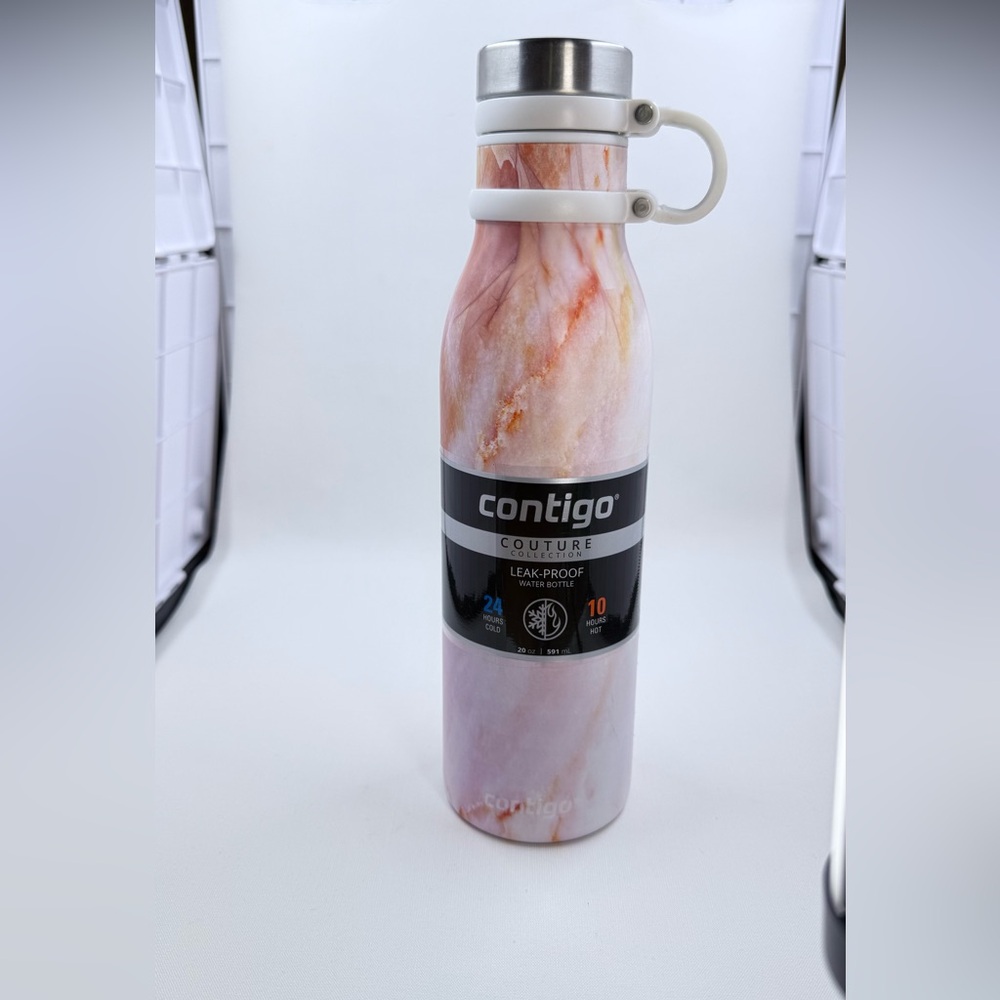 Contigo Pink Marble Water Bottle